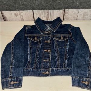 Chic Dark Blue Denim Jacket 1989 Place